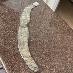 LAREGALE SAKS FIFTH AVENUE 1990’S SILVER BEAD BELT-VINTAGE